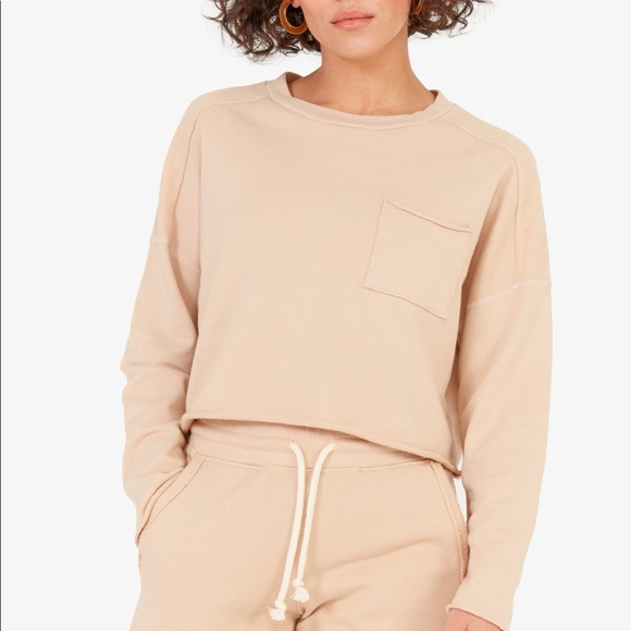 MATE the Label Carson Sweatshirt, Latte, XS - Picture 1 of 3